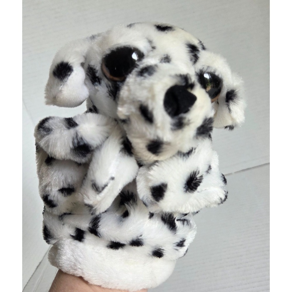 Caltoy Black White Spotted Dalmatian Puppy Dog Glove Hand Puppet Plush DS17910